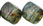 Diagonal Cubes 8mm : Luster - Transparent Green