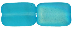 Flat Rectangles 12 x 8mm : Matte - Aquamarine AB