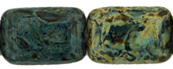 Flat Rectangles 12 x 8mm : Jet - Picasso