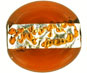 Flat Oval/Silver Stripe 15/10mm: Topaz
