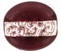 Flat Oval/Silver Stripe 15/10mm: Amethyst