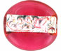 Flat Oval/Silver Stripe 15/10mm: Rosaline