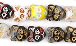 Cat Faces 13mm : Multi Inlay Mix