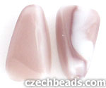 Wedge Drops 14/9mm: Opaque - Amethyst/White