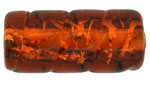 Cylinder with Silver Foil 18/8mm: Topaz