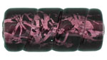 Cylinder with Silver Foil 18/8mm: Amethyst