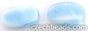 Rectangle Twists 5mm : Opaque Lt Blue/White