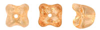 Flower Caps 5 x 5mm : Luster - Transparent Champagne