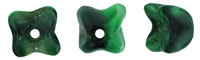 Flower Caps 5 x 5mm : Green w/Black