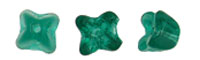 Flower Caps 5 x 5mm : Emerald