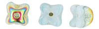 Flower Caps 5 x 5mm : Milky White - Vitral