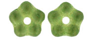 Flower Spacer 5mm : Olivine