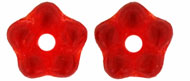 Flower Spacer 5mm : Siam Ruby