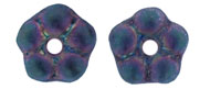 Flower Spacer 5mm : Matte - Iris - Purple