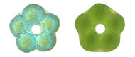 Flower Spacer 5mm : Matte - Olivine AB