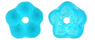 Flower Spacer 5mm : Matte - Aquamarine AB