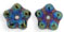 Large Flower Spacer 7mm : Iris - Blue