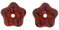 Large Flower Spacer 7mm : Siam Ruby