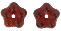 Large Flower Spacer 7mm : Siam Ruby