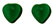 Heart Leaves 10/10mm : Green Emerald