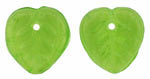 Heart Leaves 10 x 10mm : Olivine