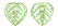 Heart Leaves 10/10mm : Luster - Peridot