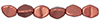 Pinch Beads 5 x 3mm : ColorTrends: Saturated Metallic Valiant Poppy