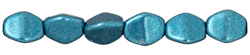 Pinch Beads 5 x 3mm : ColorTrends: Saturated Metallic Quetzal Green