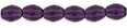 Pinch Beads 5 x 3mm : Tanzanite