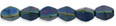 Pinch Beads 5 x 3mm : Matte - Iris - Blue