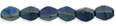 Pinch Beads 5/3mm : Matte - Iris - Blue