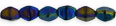 Pinch Beads 5 x 3mm : Iris - Blue