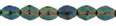 Pinch Beads 5 x 3mm : Iris - Green