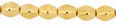 Pinch Beads 5 x 3mm : 24K Gold Plated