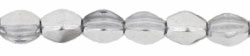 Pinch Beads 5 x 3mm : Silver - 1/2 Coat