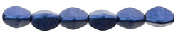 Pinch Beads 5 x 3mm : Metallic Suede - Blue