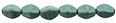 Pinch Beads 5 x 3mm : Metallic Suede - Lt Green