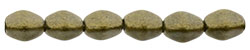 Pinch Beads 5 x 3mm : Metallic Suede - Antique Gold