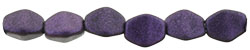 Pinch Beads 5 x 3mm : Chrome - Purple