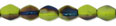 Pinch Beads 5 x 3mm : Blue Iris - Opaque Olivine