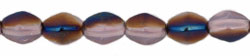 Pinch Beads 5 x 3mm : Blue Iris - Milky Pink