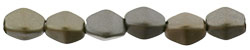Pinch Beads 5 x 3mm : Matte - Metallic Leather