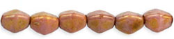 Pinch Beads 5 x 3mm : Luster - Opaque Rose/Gold Topaz