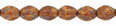 Pinch Beads 5/3mm : Opaque Beige - Picasso
