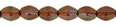 Pinch Beads 5/3mm : Siam Ruby - Bronze Vega