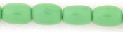 Rice Beads 6 x 4mm : Opaque Green