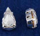 Rhinestone Pears 10 x 6mm