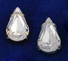 Rhinestone Pears 13 x 7.8mm