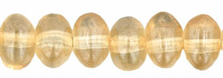 Nugget Spacers 6 x 4mm : Luster - Transparent Champagne