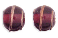 Bronze Wire Round 8mm: Amethyst